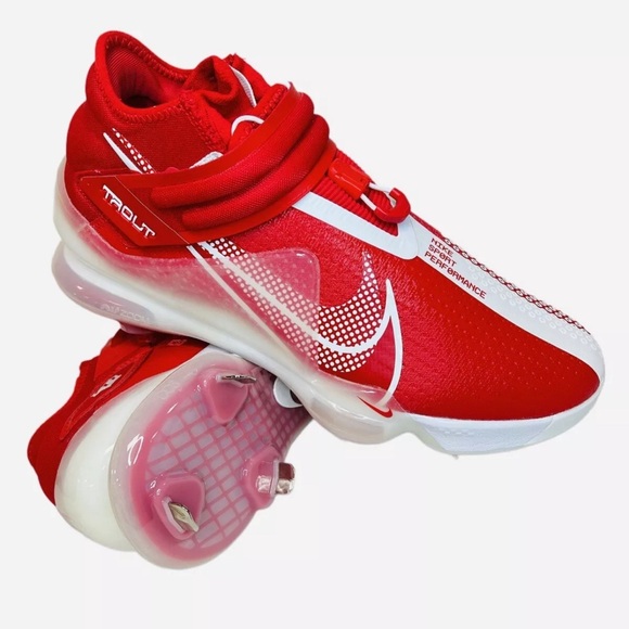Nike Force Zoom Trout 7 Red White Baseball Cleats CI3134-602 Mens Size 14 - Picture 9 of 10
